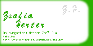 zsofia herter business card